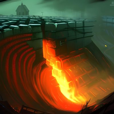 enfer, labyrinthe, nuit, peur