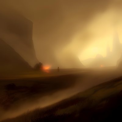 enfer, peur, brouillard, brume, visages
