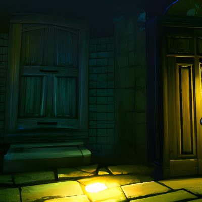 portes, nuit, obscurité, peur